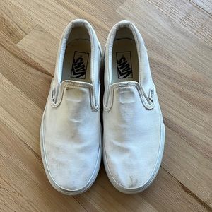 White Platform Vans